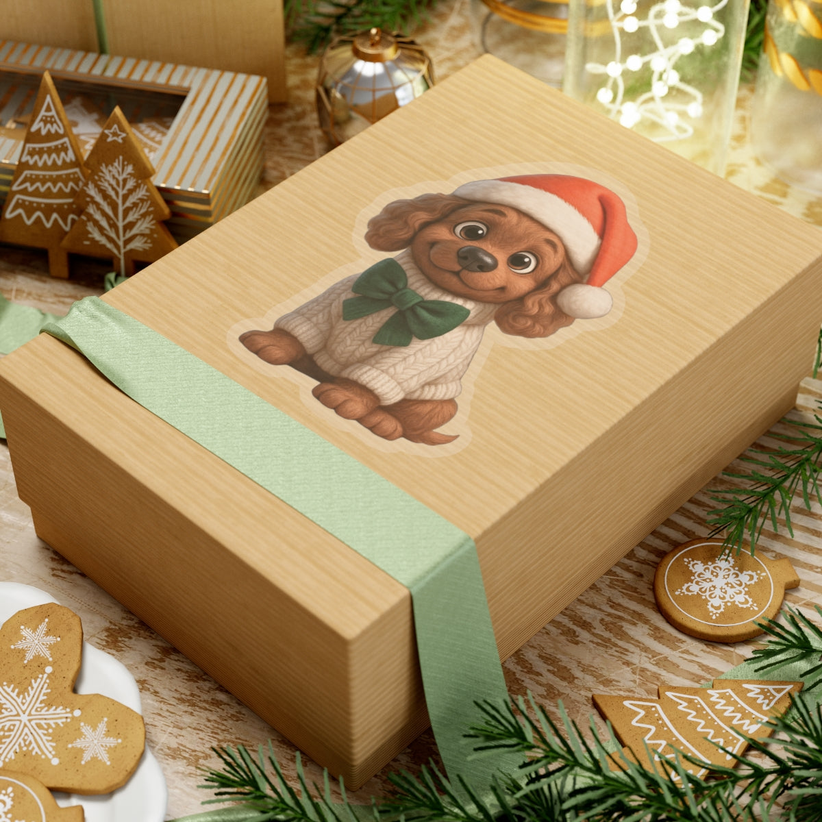 Cute Christmas Puppy Sticker