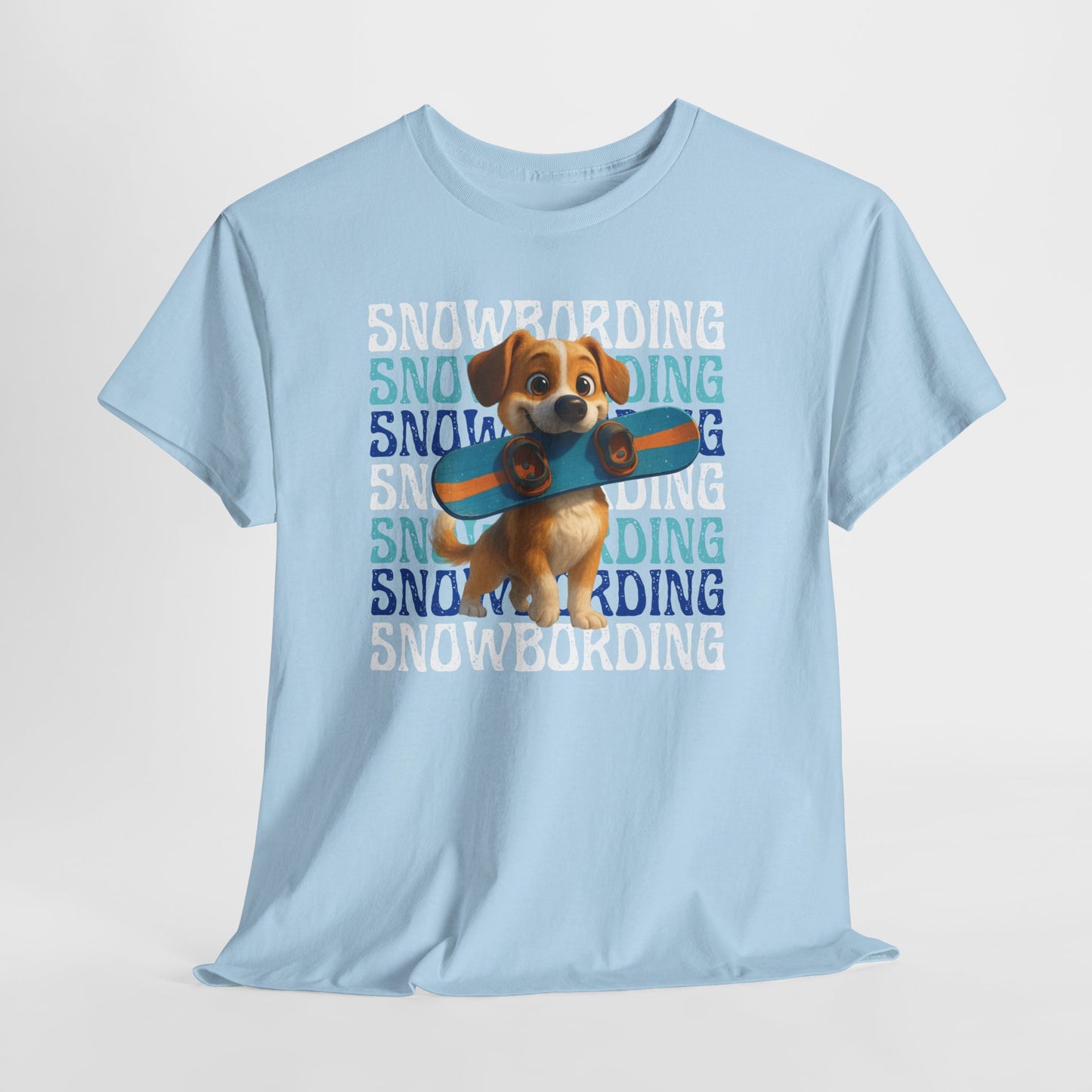 Cute Dog Snowboarder T-Shirt
