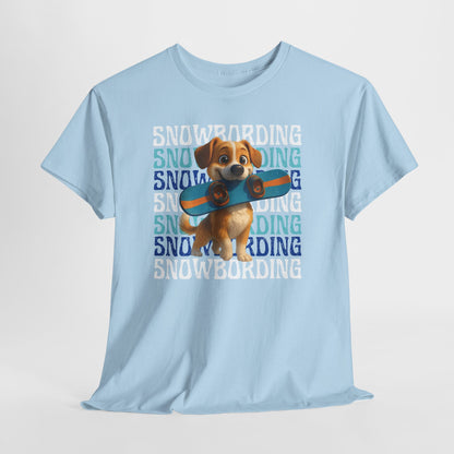 Cute Dog Snowboarder T-Shirt