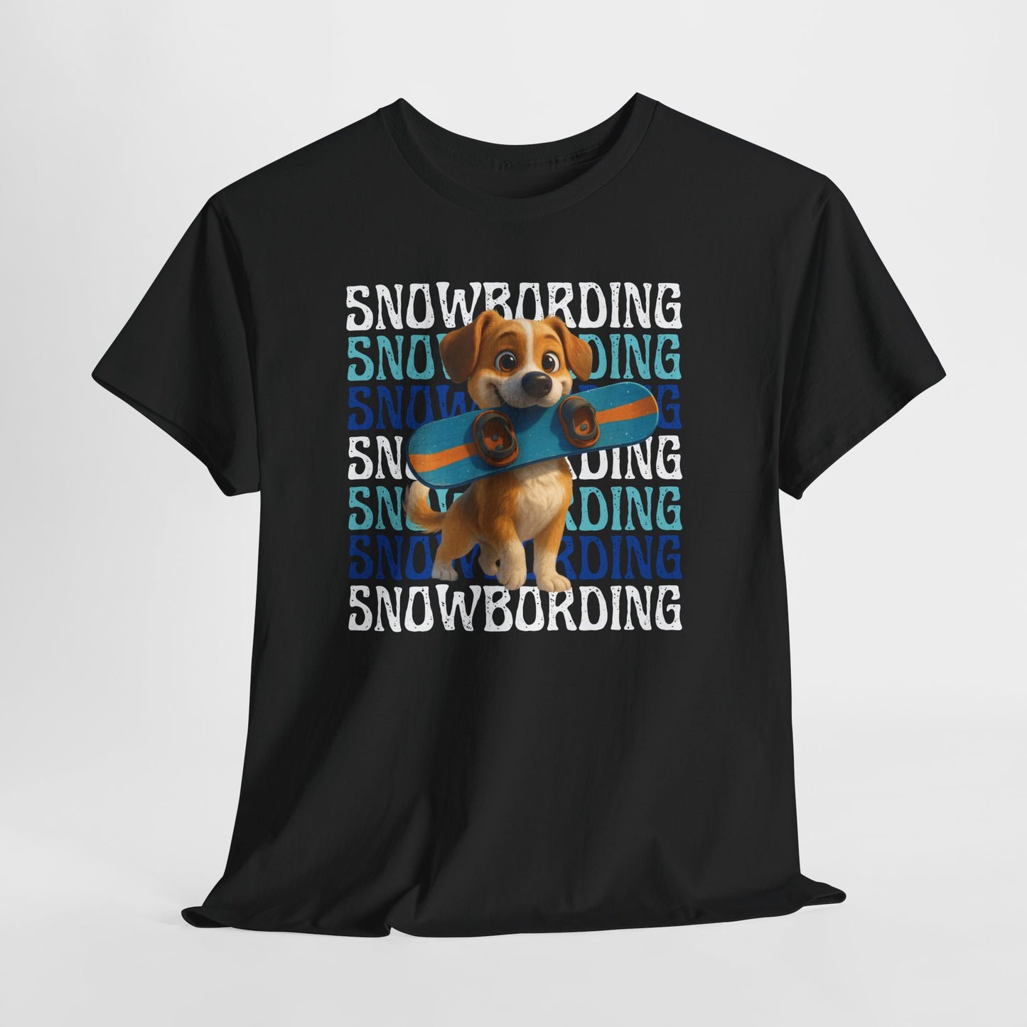 Cute Dog Snowboarder T-Shirt