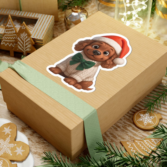 Cute Christmas Puppy Sticker