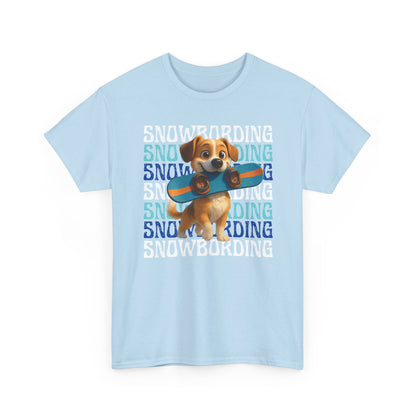 Cute Dog Snowboarder T-Shirt