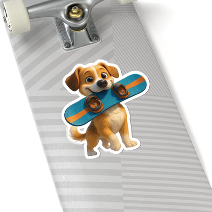 Cute Puppy Kiss-Cut Sticker