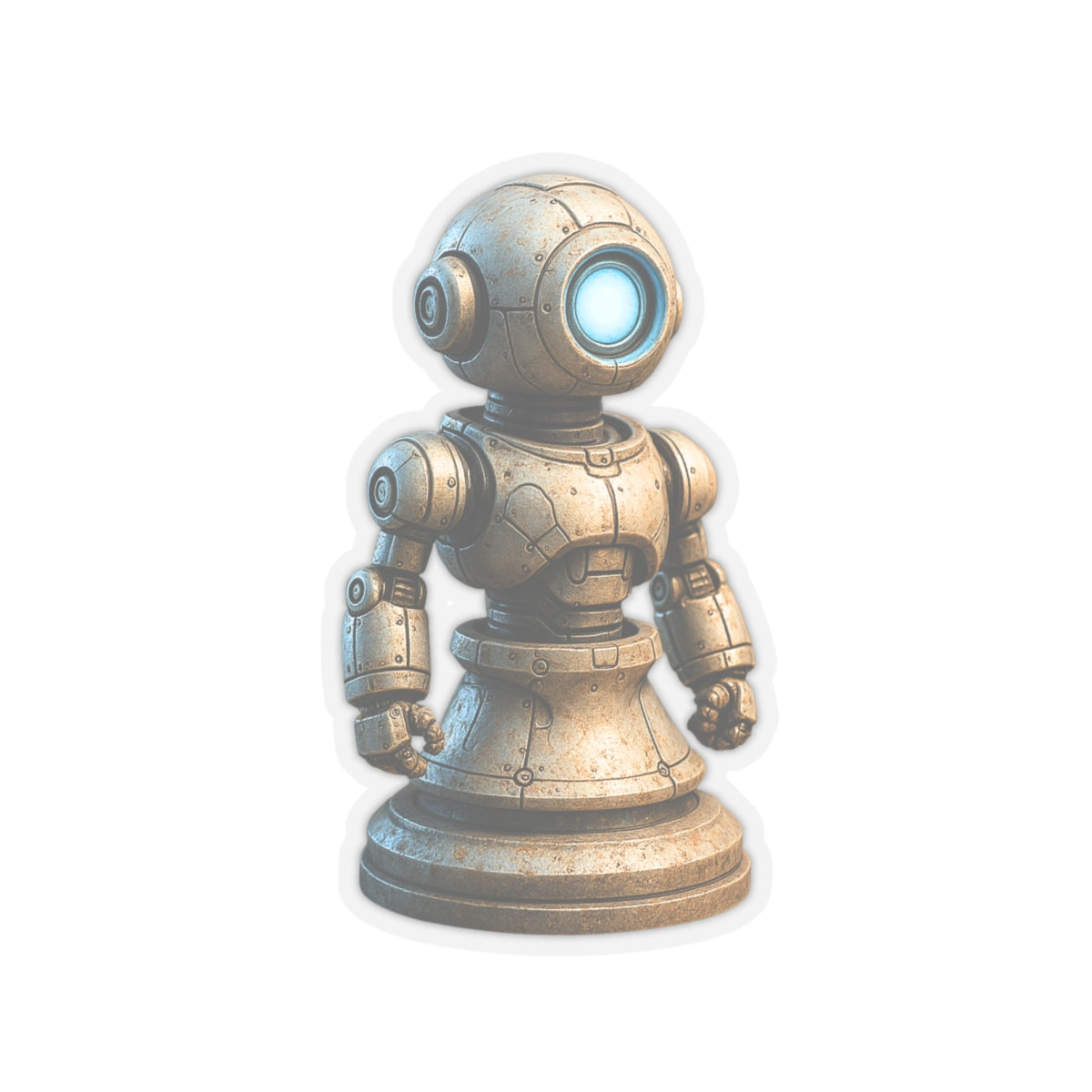 Robot Chess Pawn Sticker