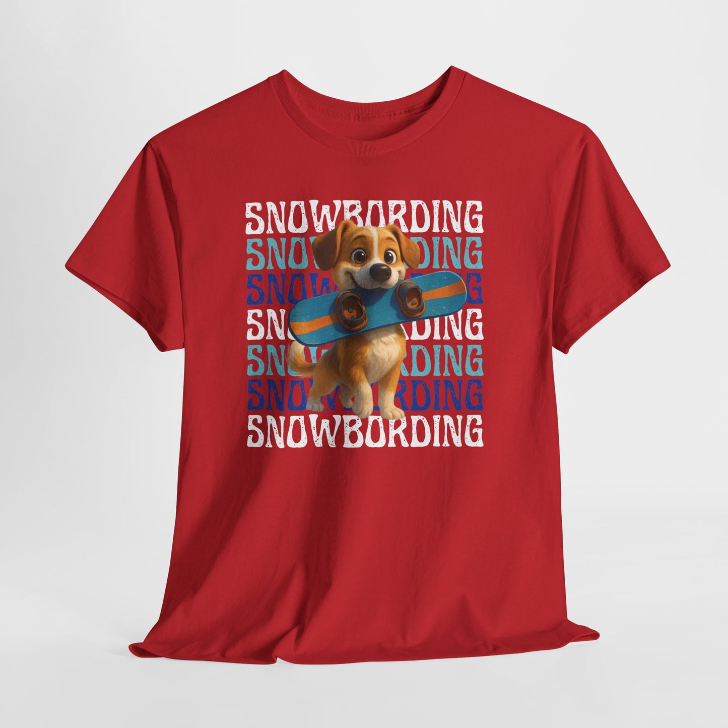 Cute Dog Snowboarder T-Shirt