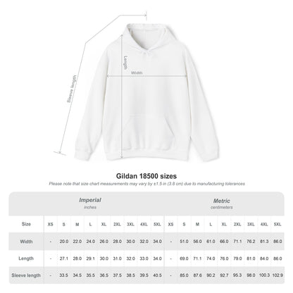 Hoodie — Minimal Ski Resort Line Art Hoodie (chairlift, skis & mountain)