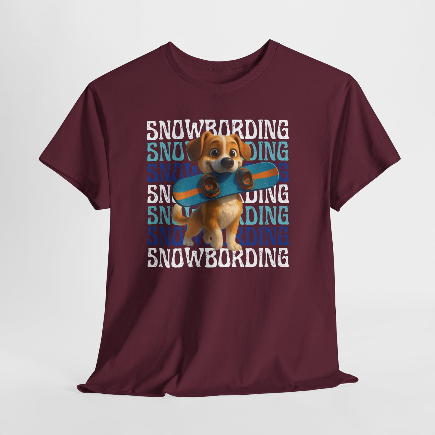 Cute Dog Snowboarder T-Shirt