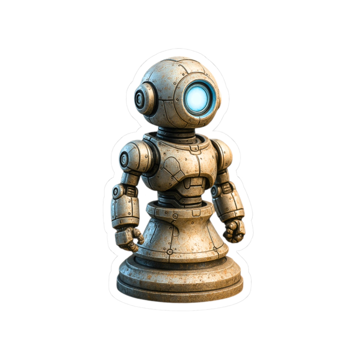 Robot Chess Pawn Sticker