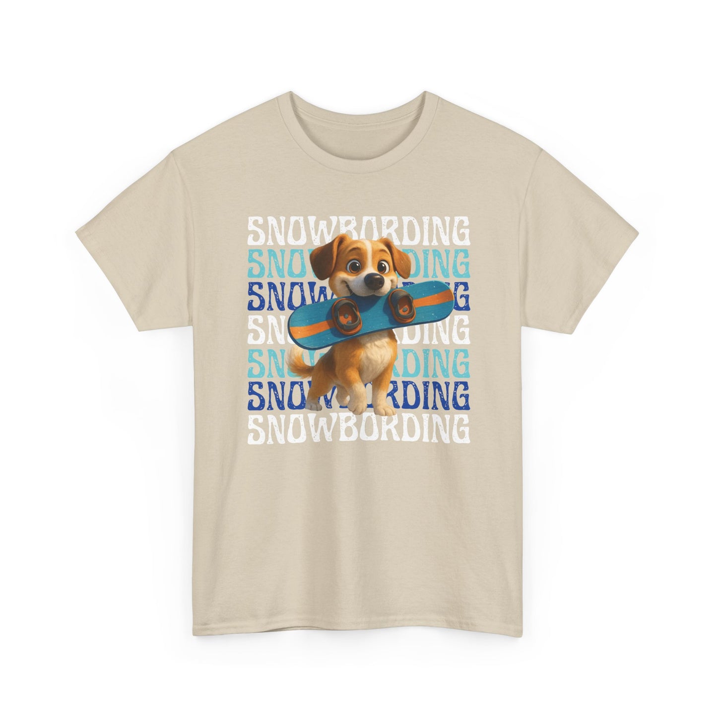 Cute Dog Snowboarder T-Shirt
