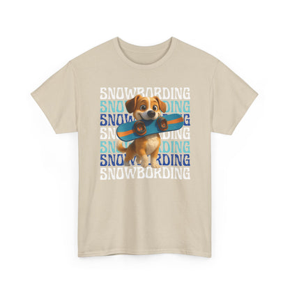 Cute Dog Snowboarder T-Shirt