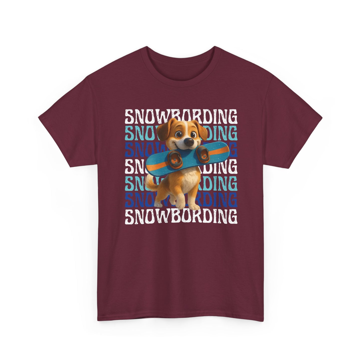 Cute Dog Snowboarder T-Shirt