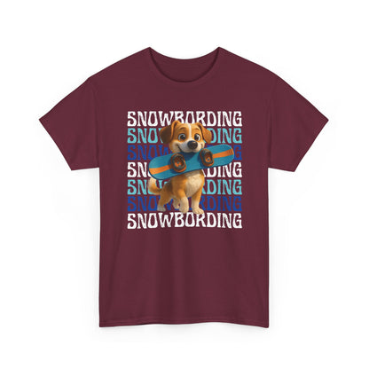 Cute Dog Snowboarder T-Shirt