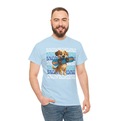 Cute Dog Snowboarder T-Shirt