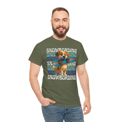 Cute Dog Snowboarder T-Shirt