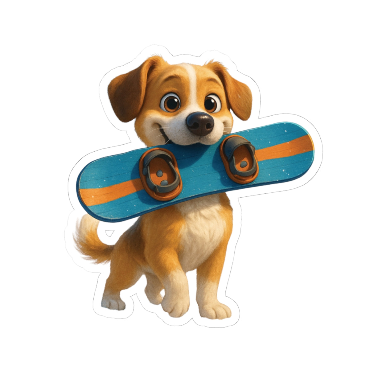 Cute Puppy Kiss-Cut Sticker