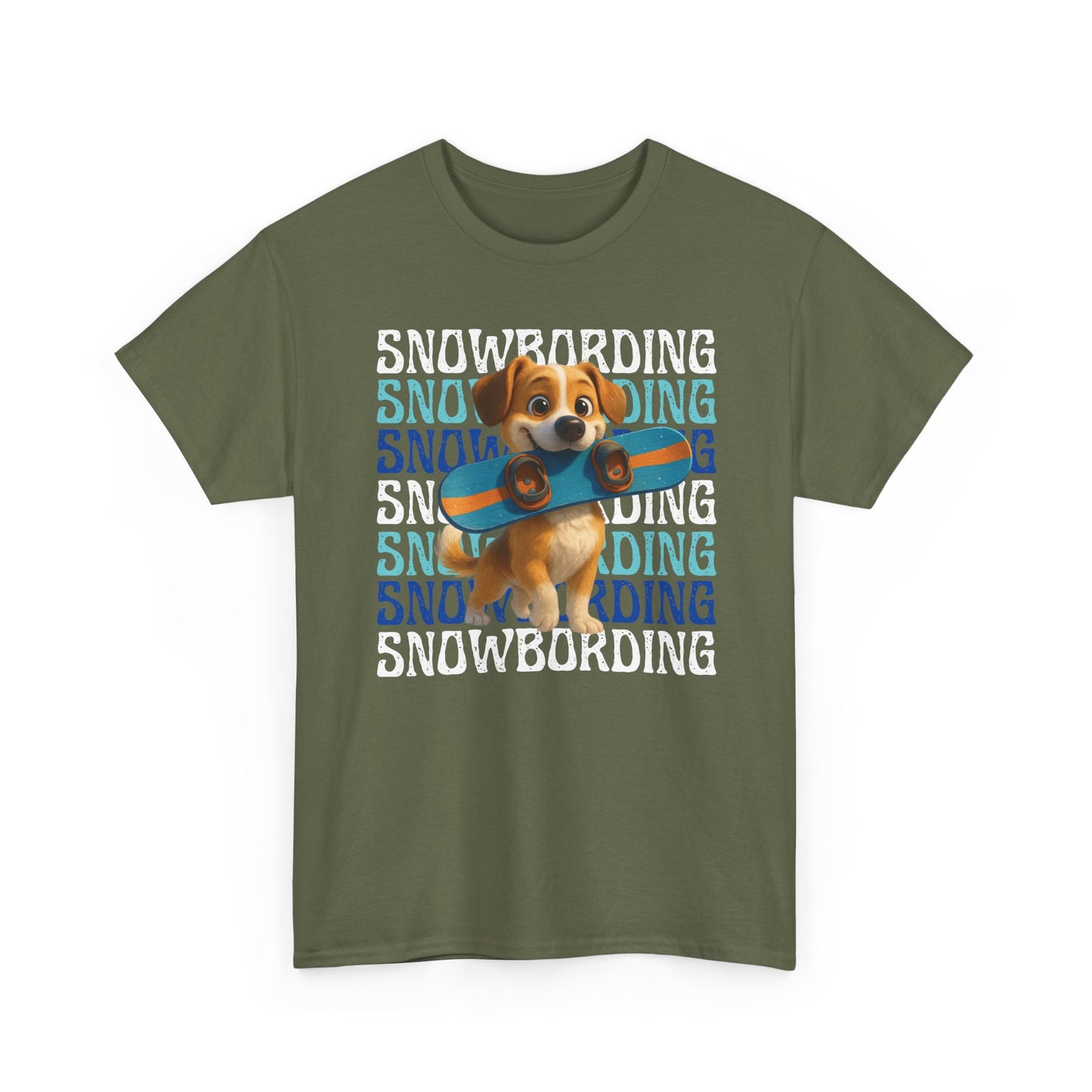 Cute Dog Snowboarder T-Shirt