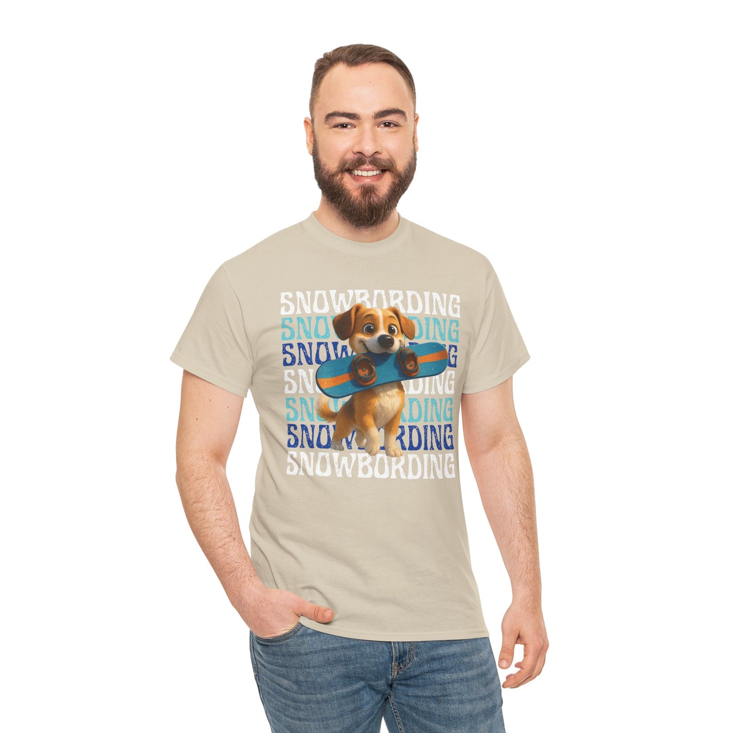 Cute Dog Snowboarder T-Shirt