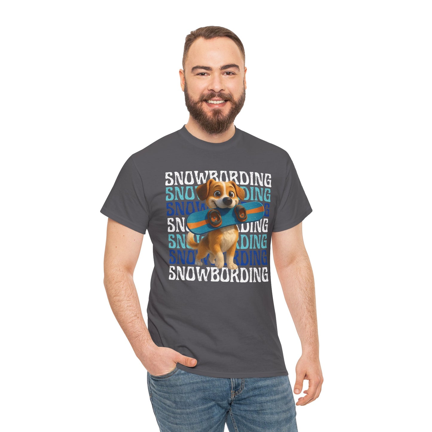 Cute Dog Snowboarder T-Shirt