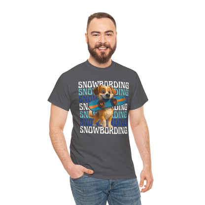 Cute Dog Snowboarder T-Shirt