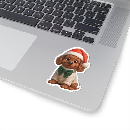 Cute Christmas Puppy Sticker