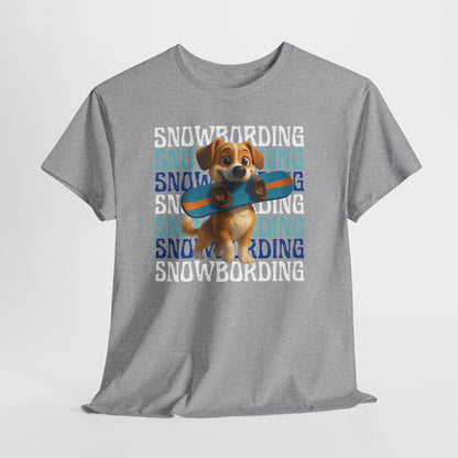 Cute Dog Snowboarder T-Shirt