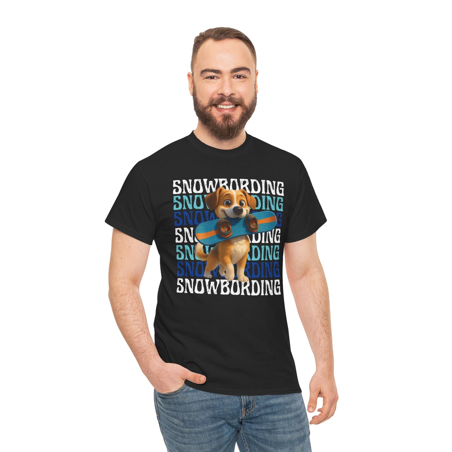 Cute Dog Snowboarder T-Shirt