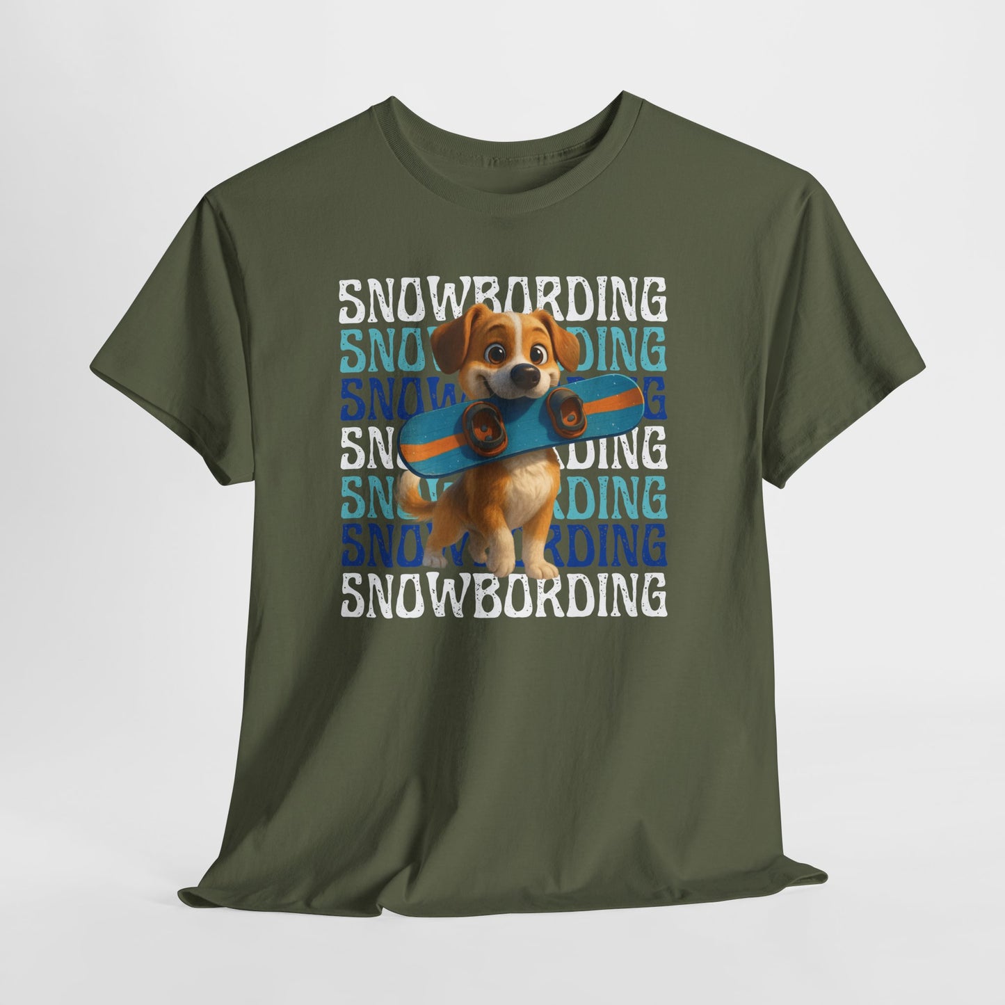 Cute Dog Snowboarder T-Shirt