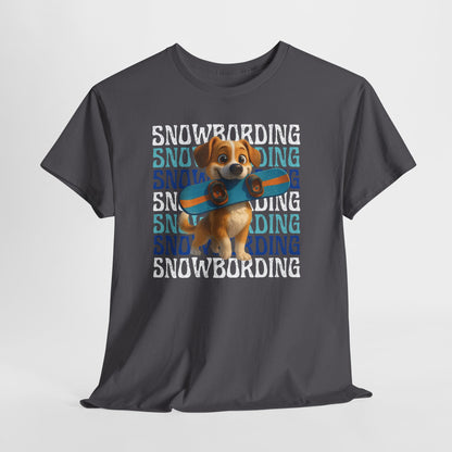 Cute Dog Snowboarder T-Shirt