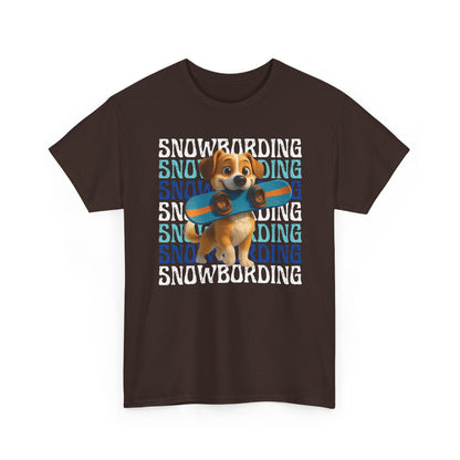 Cute Dog Snowboarder T-Shirt