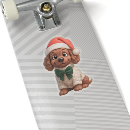 Cute Christmas Puppy Sticker