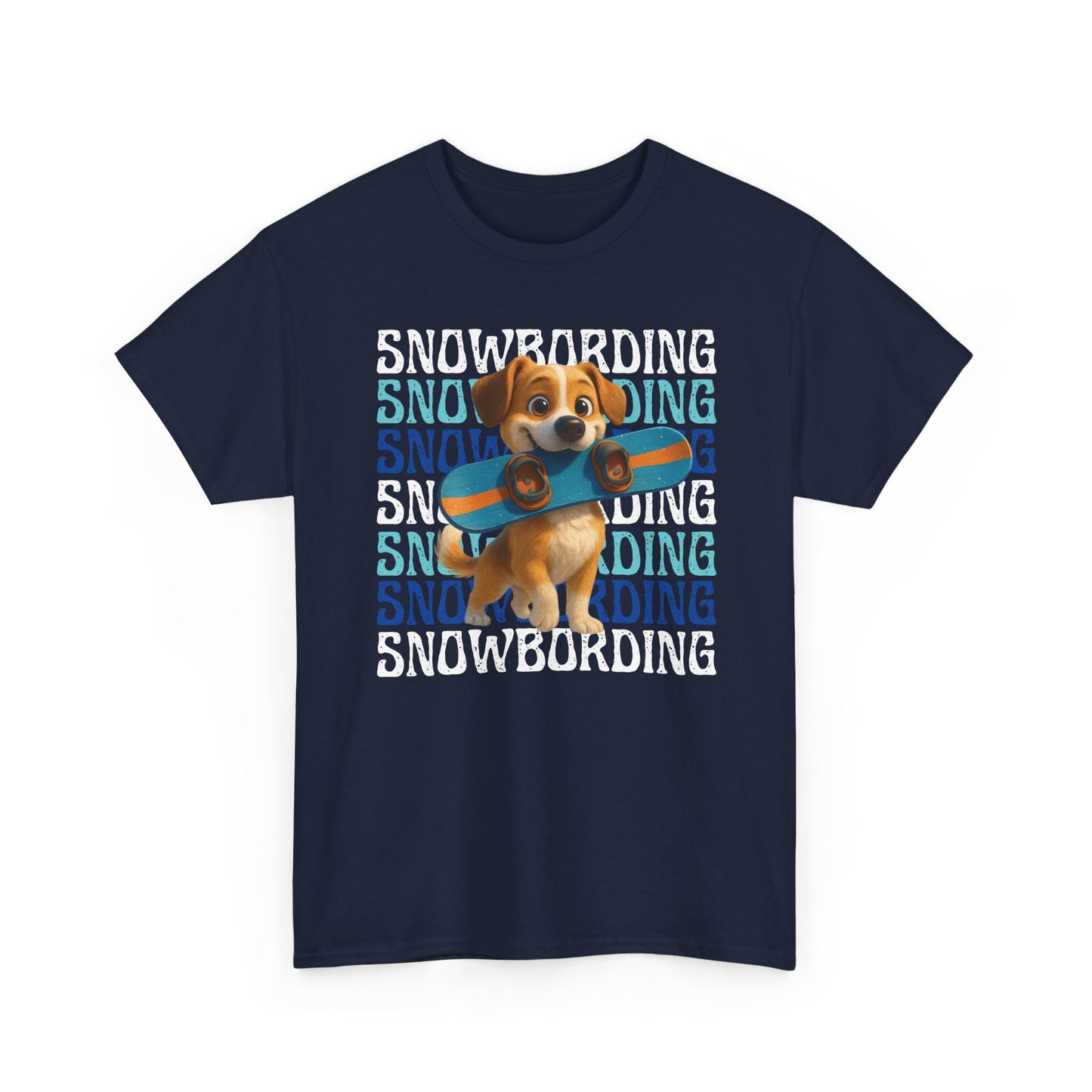 Cute Dog Snowboarder T-Shirt