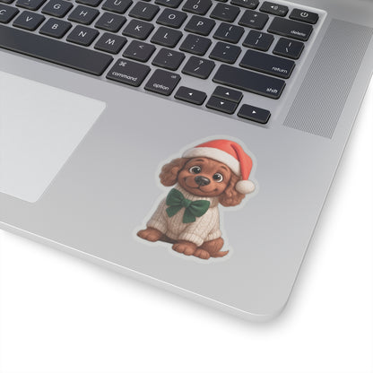 Cute Christmas Puppy Sticker