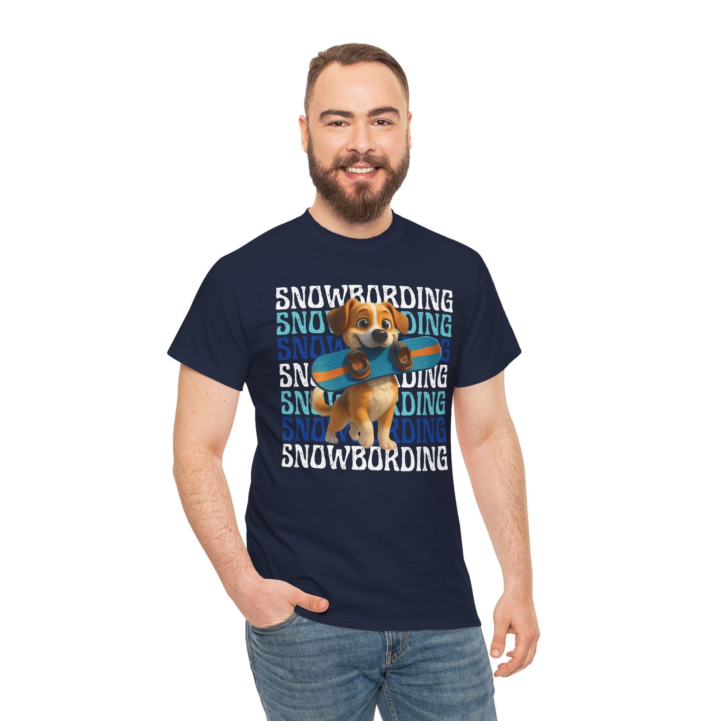 Cute Dog Snowboarder T-Shirt