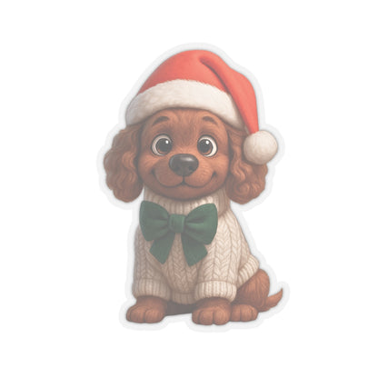 Cute Christmas Puppy Sticker