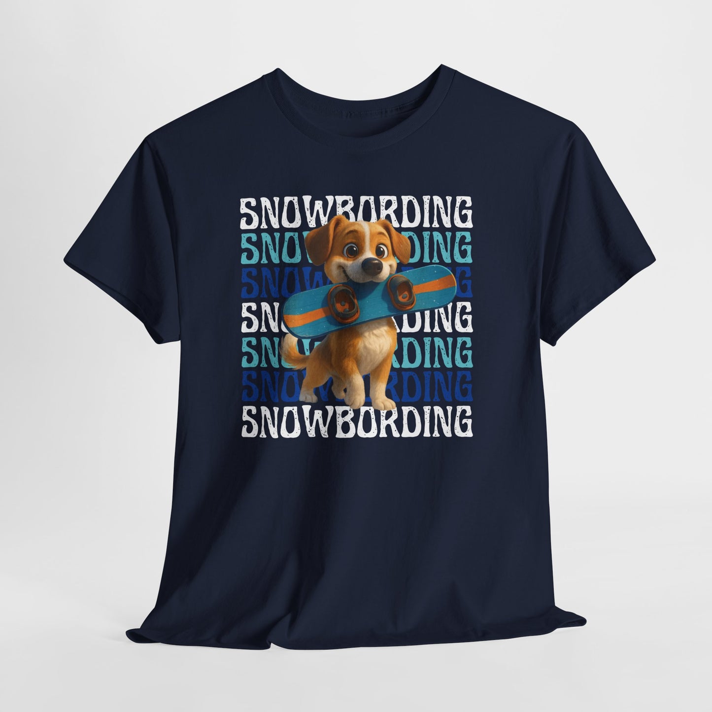 Cute Dog Snowboarder T-Shirt