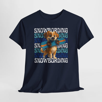 Cute Dog Snowboarder T-Shirt