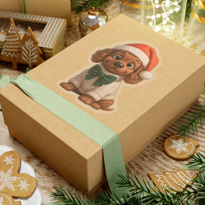 Cute Christmas Puppy Sticker