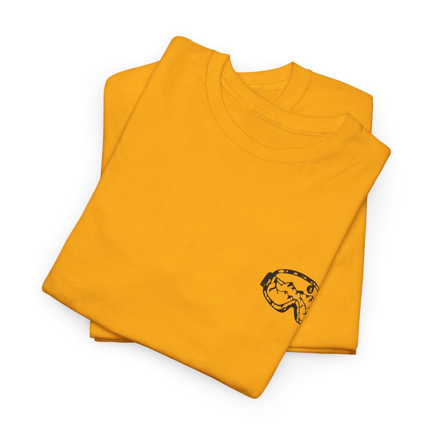 T-Shirt — Minimal Mushroom Chest Print Tee (Vintage Line Art)
