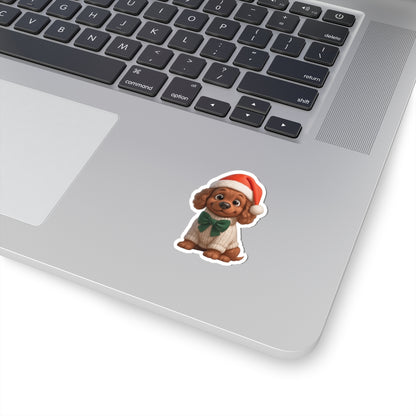 Cute Christmas Puppy Sticker