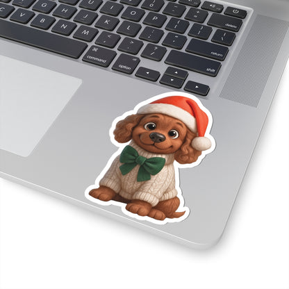 Cute Christmas Puppy Sticker