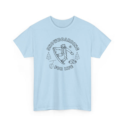 Snowboarding For Life Tee — Retro Snowboard Graphic T-Shirt
