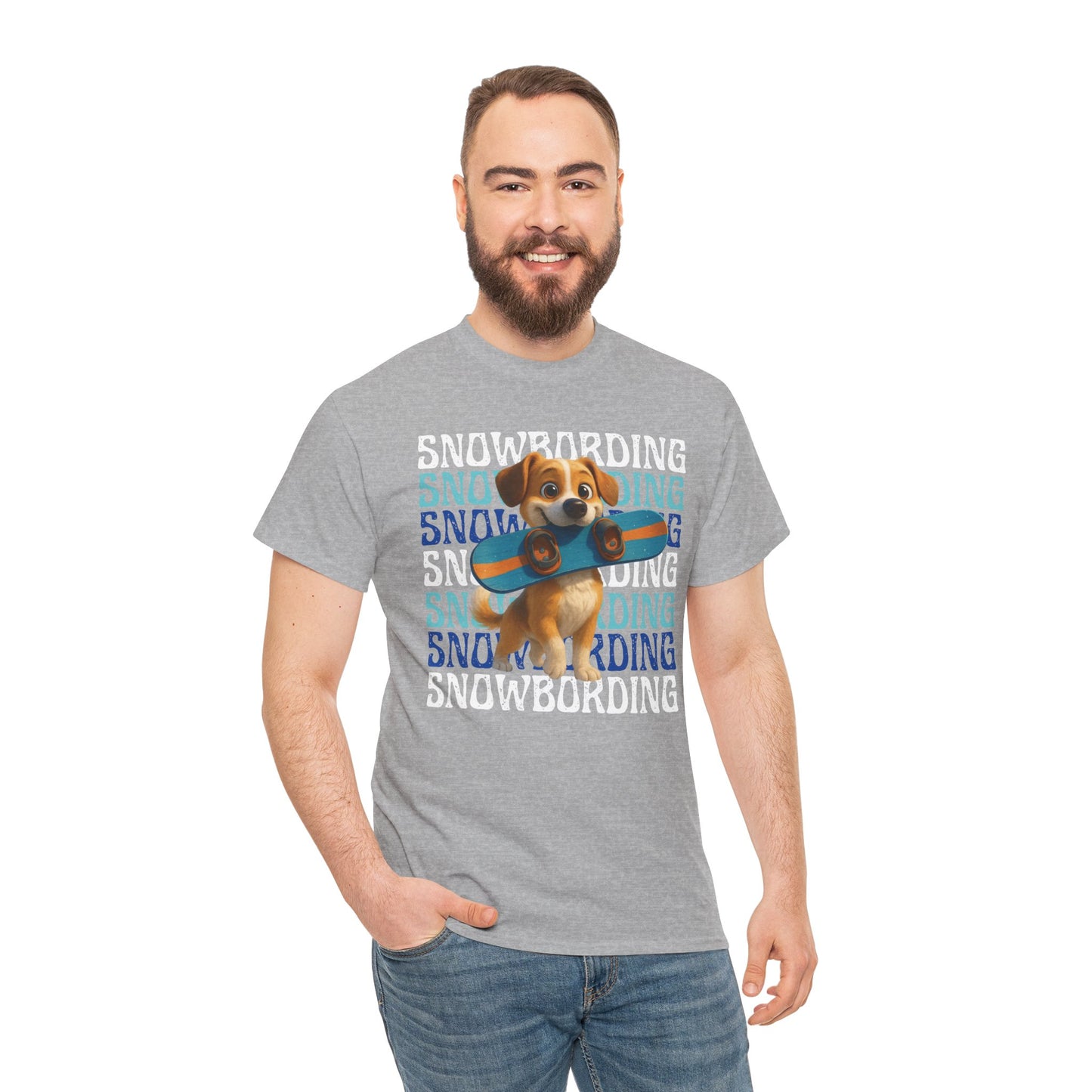 Cute Dog Snowboarder T-Shirt