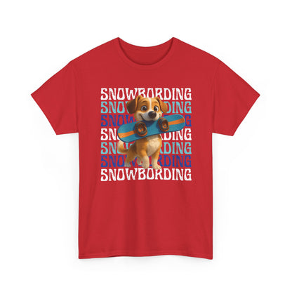 Cute Dog Snowboarder T-Shirt
