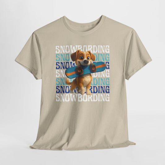 Cute Dog Snowboarder T-Shirt